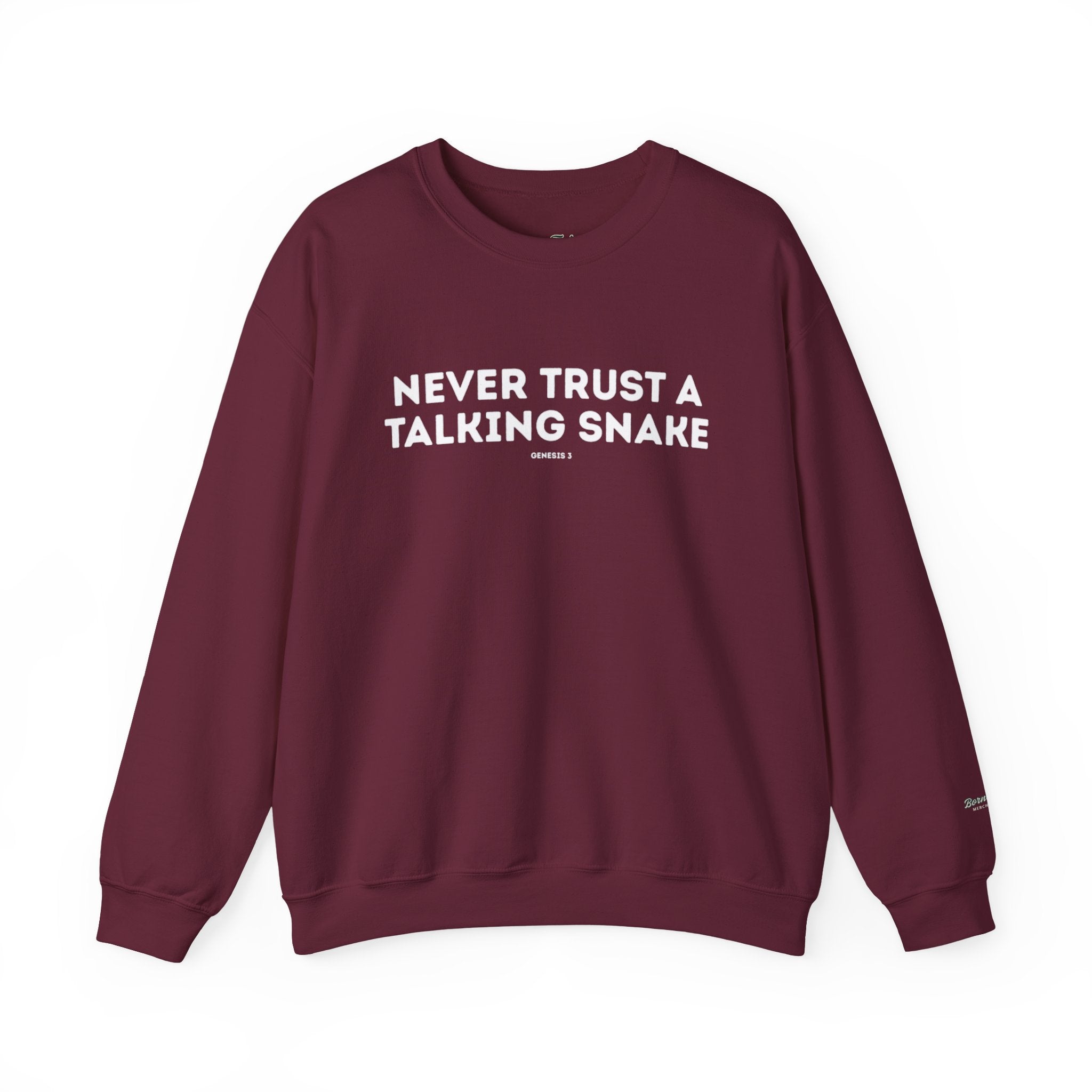 Never Trust a Talking Snake (Genesis 3) Christian Sweatshirt