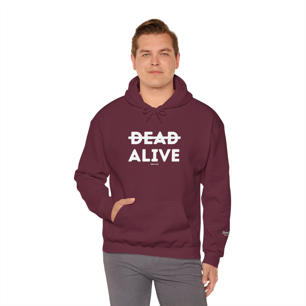 Not Dead But Alive (John 11:25) Christian Hoodie