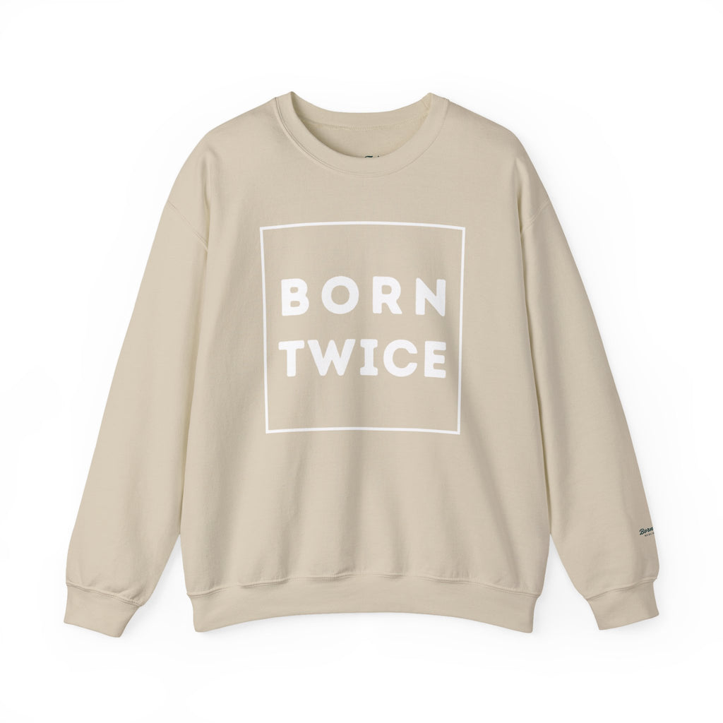Born Twice Box Logo Crewneck