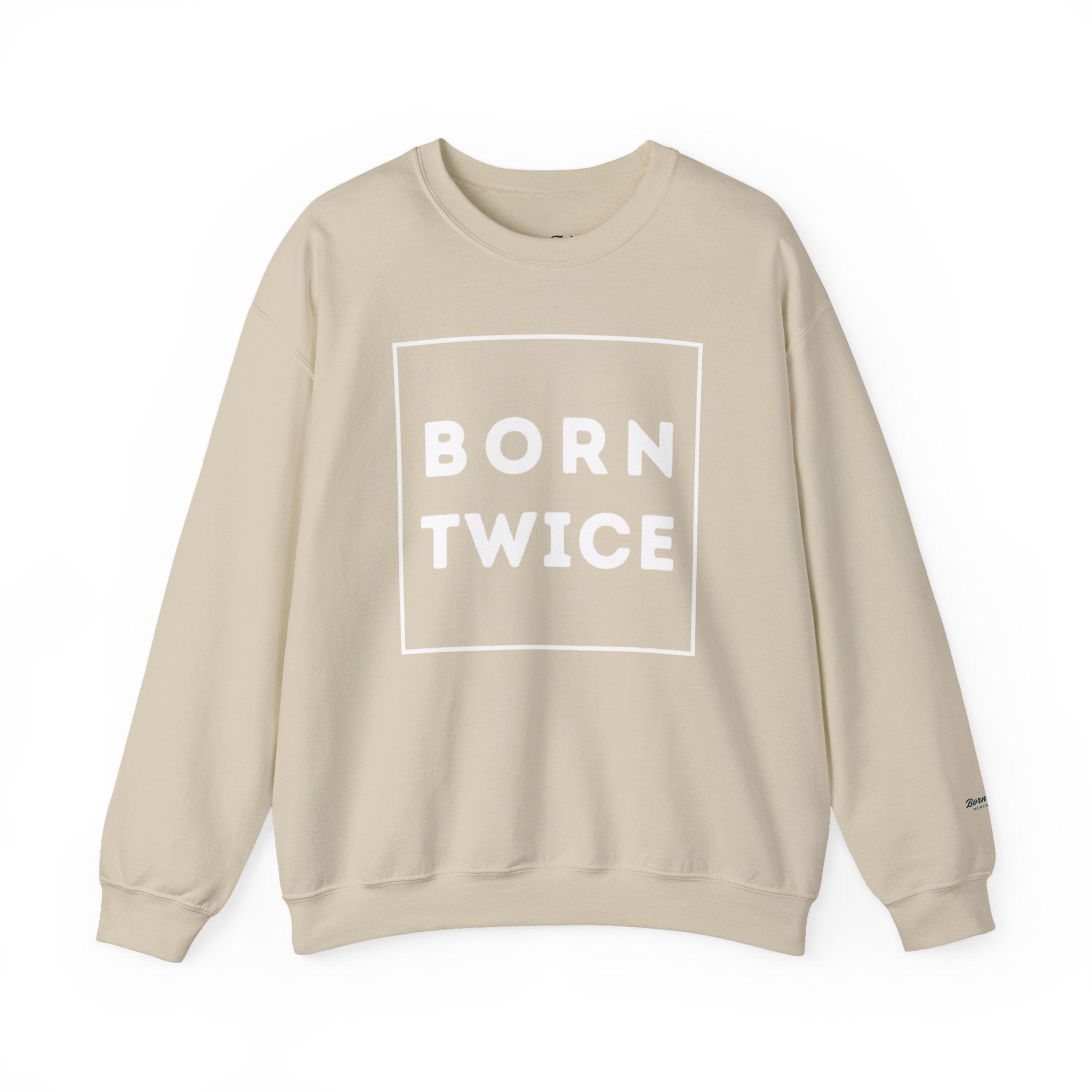 Born Twice Box Logo Crewneck