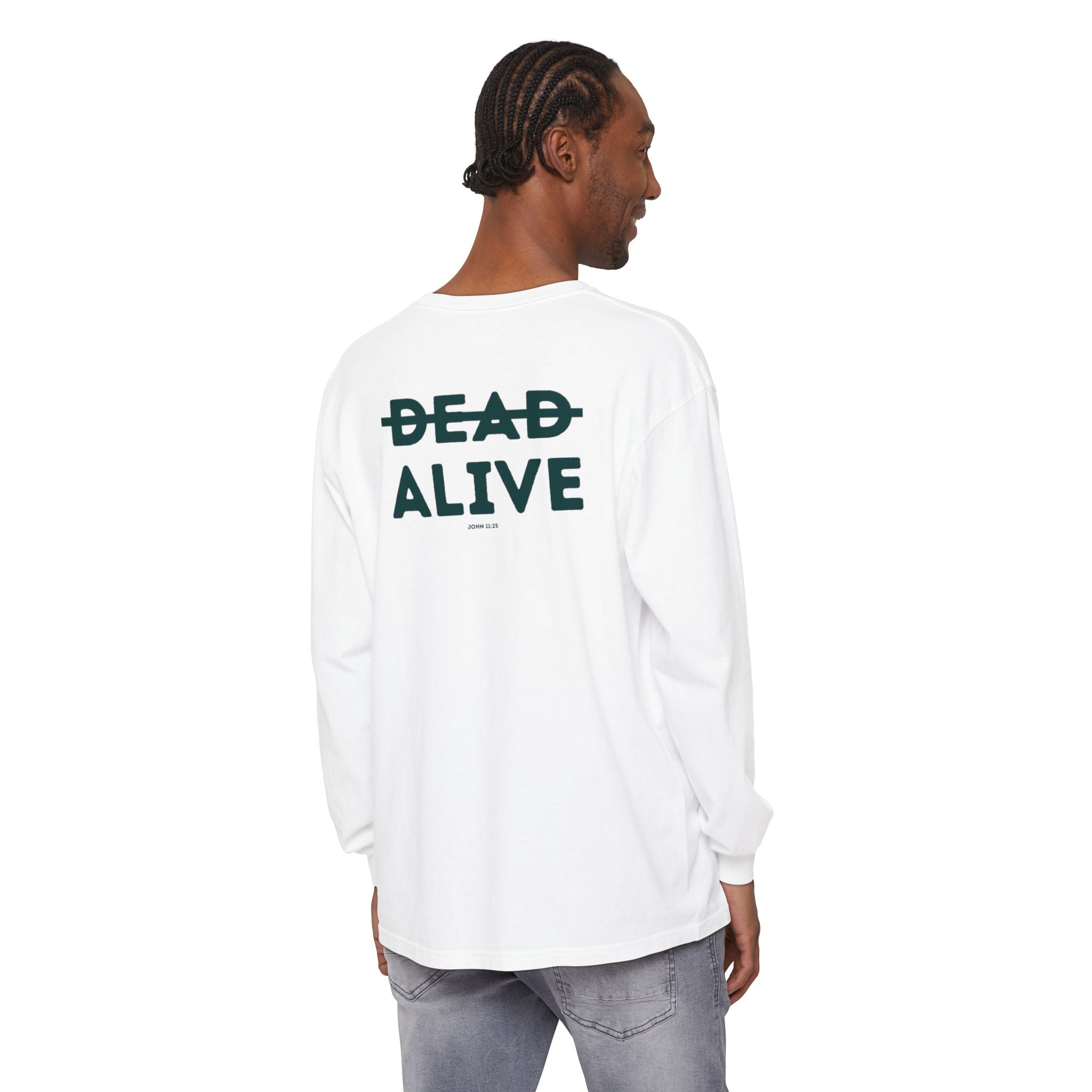 Dead Alive Graphic Long Sleeve T-Shirt — Minimal Front Logo