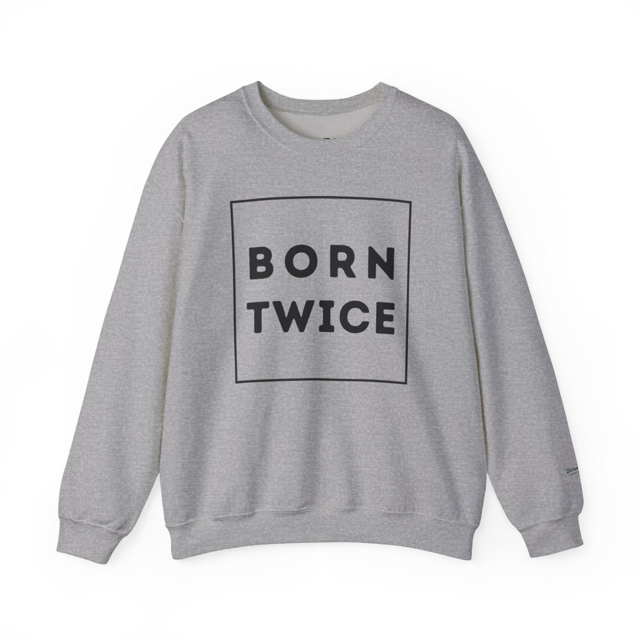 Born Twice Box Logo Crewneck