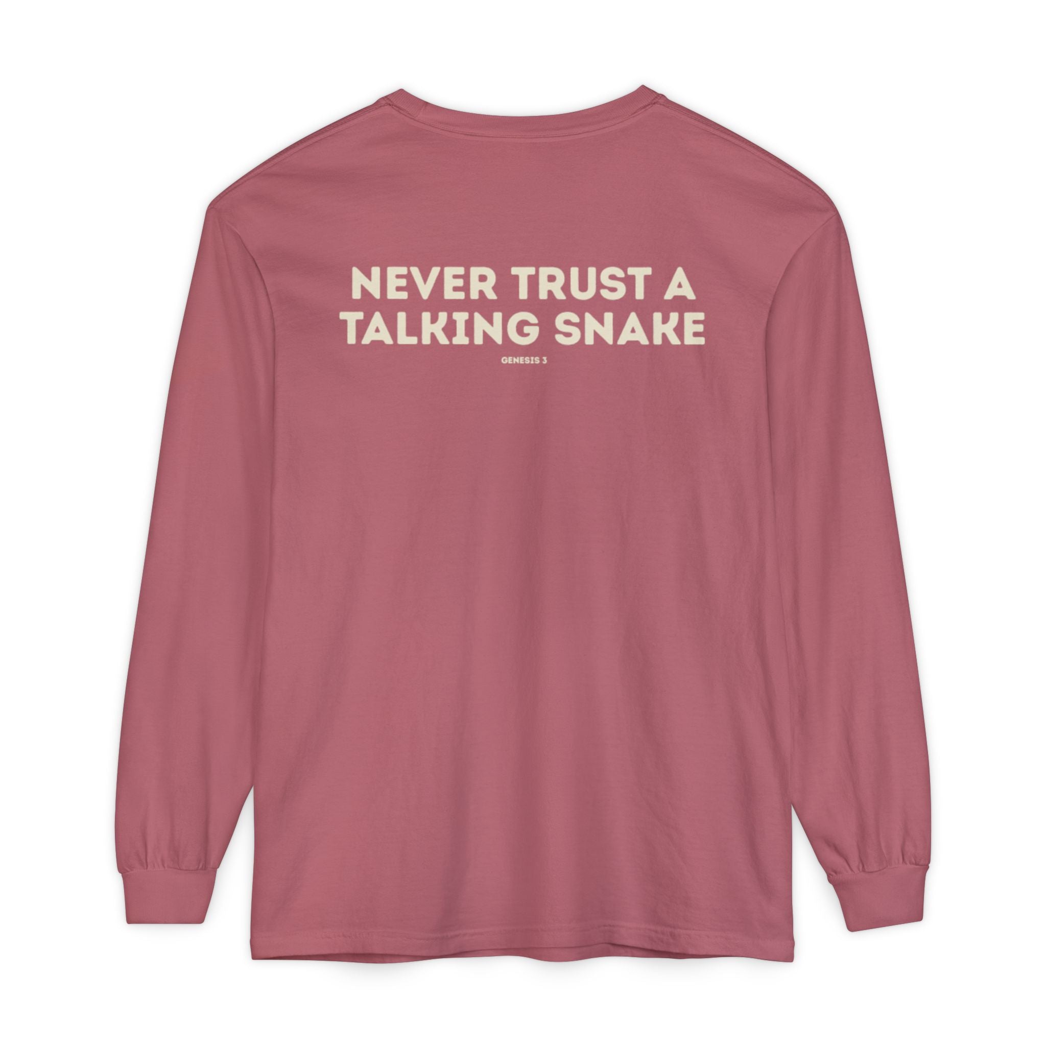 Never Trust a Talking Snake (Genesis 3) Long-Sleeved Shirt