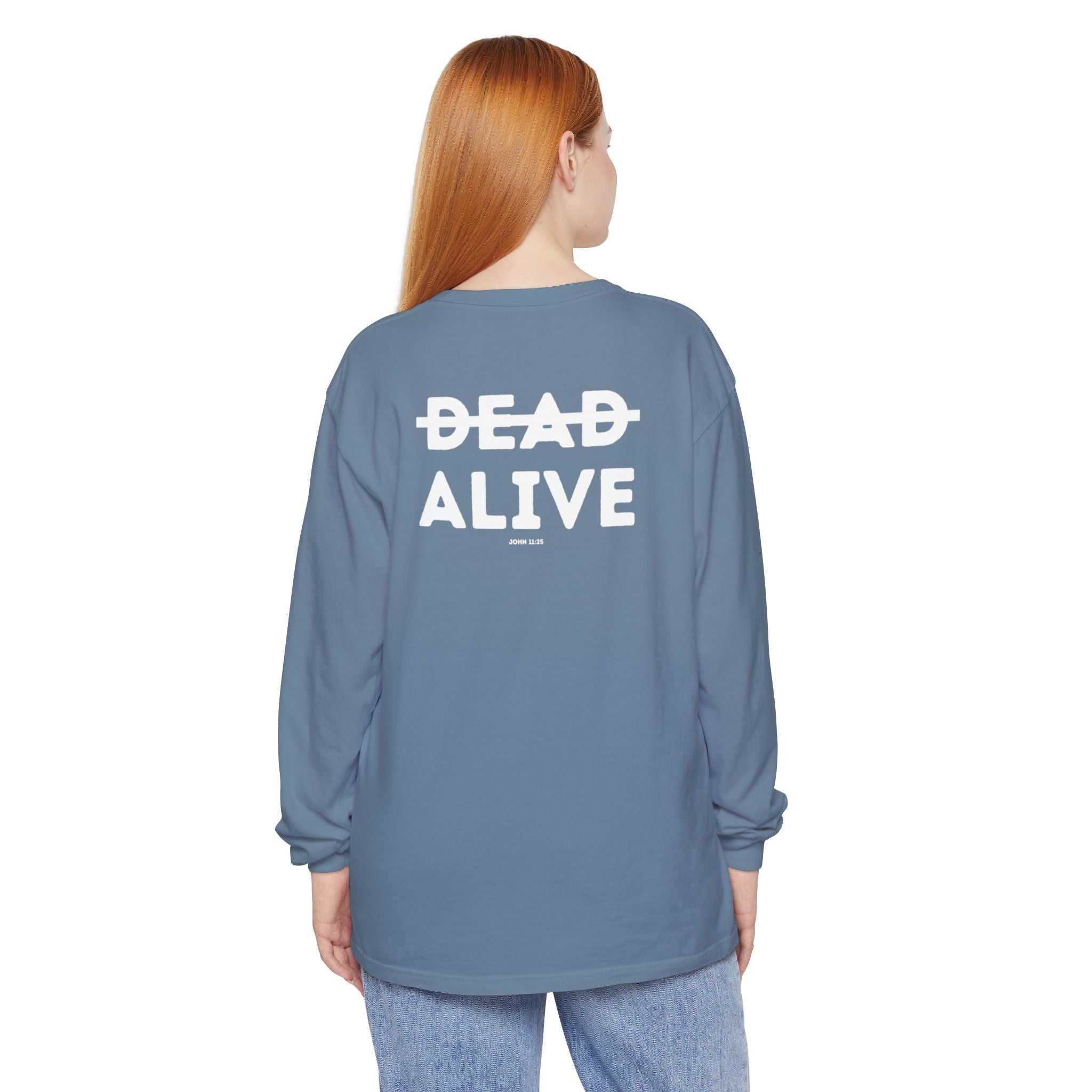 Dead Alive Graphic Long Sleeve T-Shirt — Minimal Front Logo