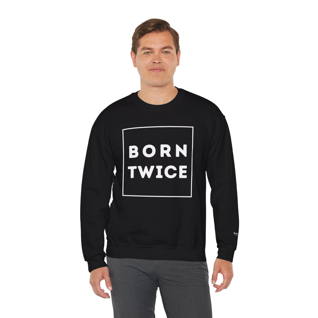 Born Twice Box Logo Crewneck