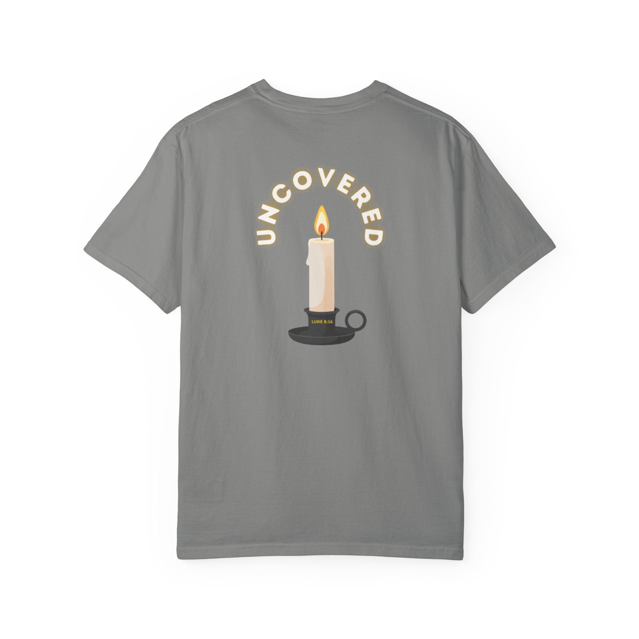 Candle Uncovered (Luke 8:16) Christian T-shirt