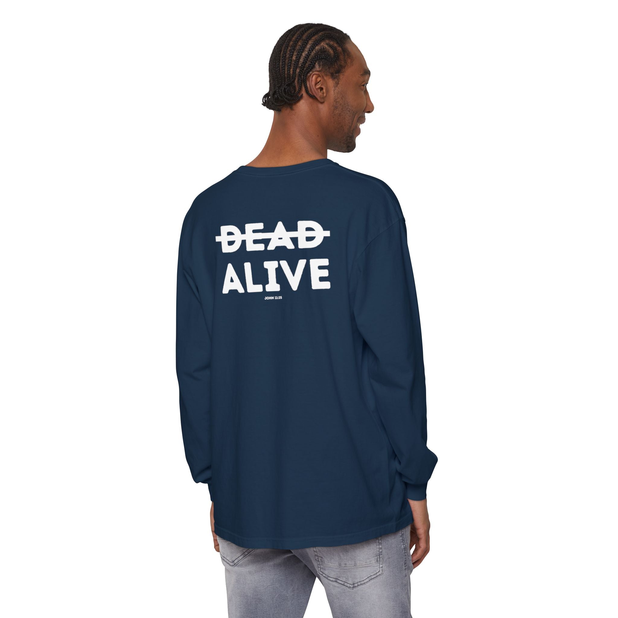 Dead Alive Graphic Long Sleeve T-Shirt — Minimal Front Logo