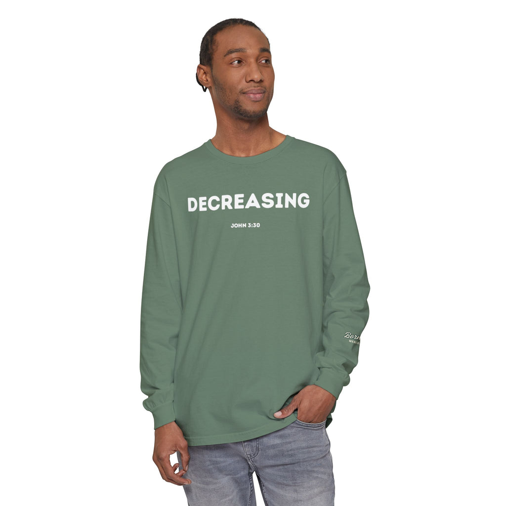 Decreasing (John 3:30) Christian Long-sleeved T-shirt