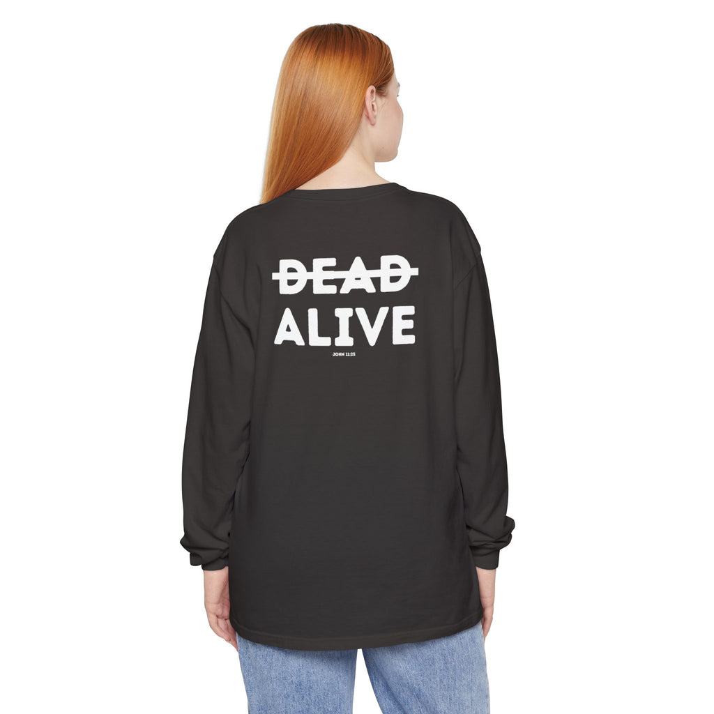Dead Alive Graphic Long Sleeve T-Shirt — Minimal Front Logo