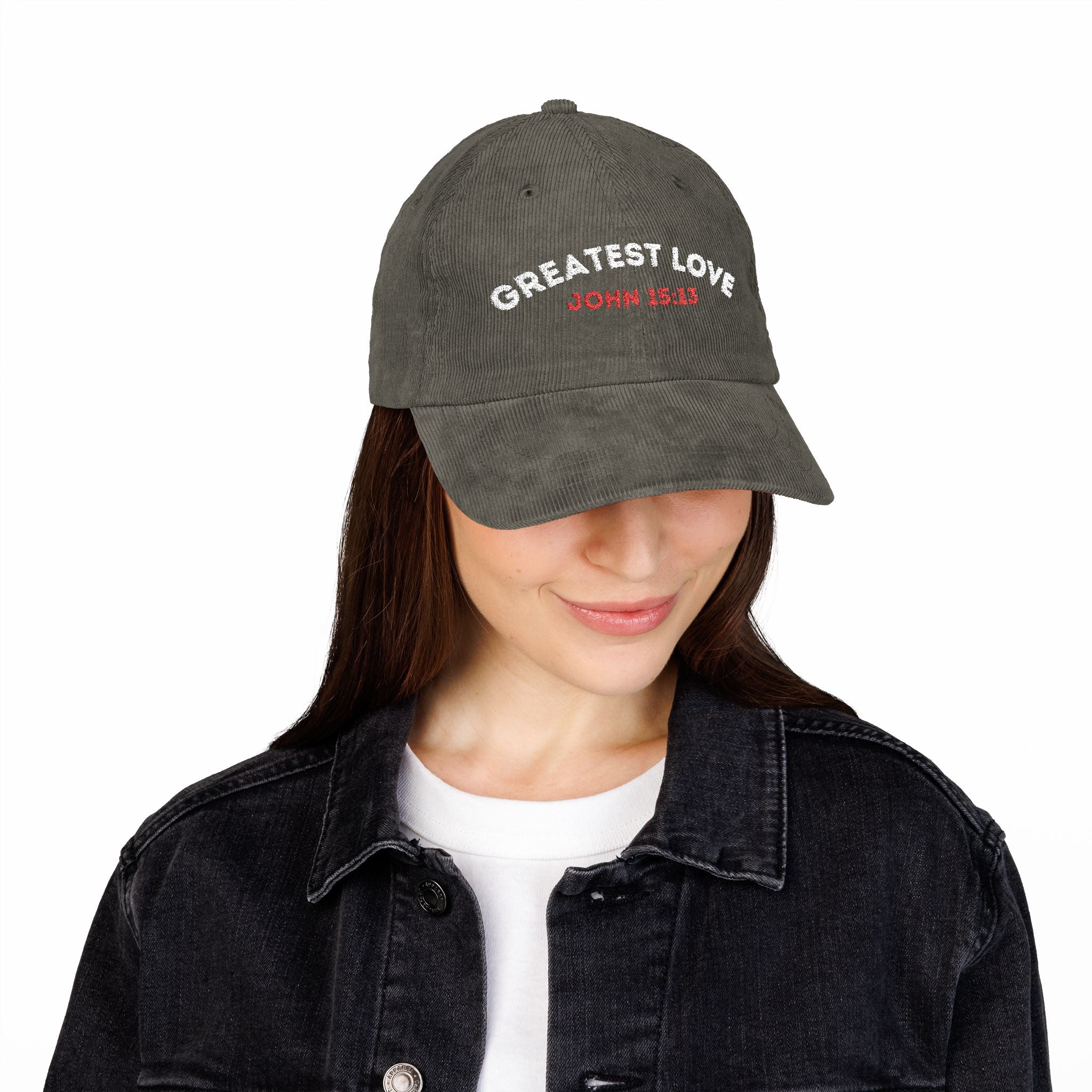Greatest Love - Corduroy Cap – (John 15:13)