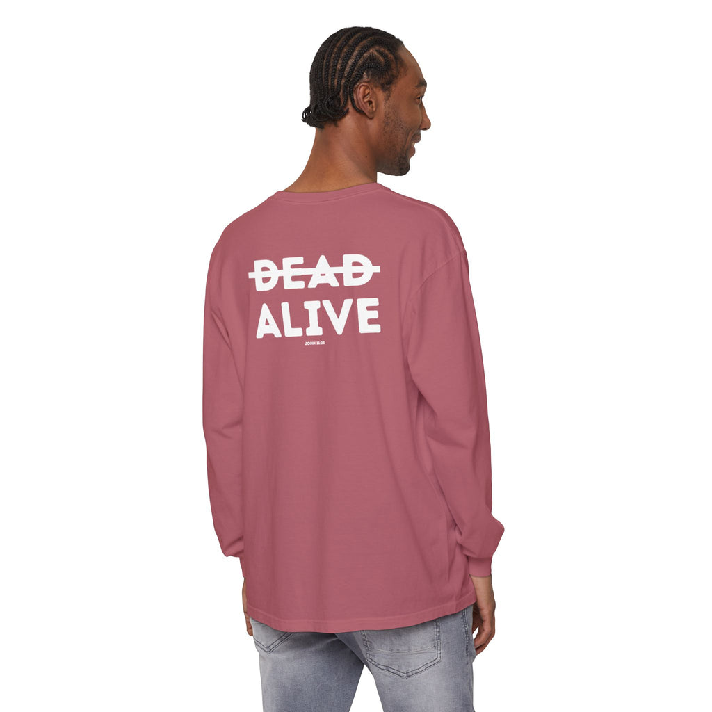 Dead Alive Graphic Long Sleeve T-Shirt — Minimal Front Logo