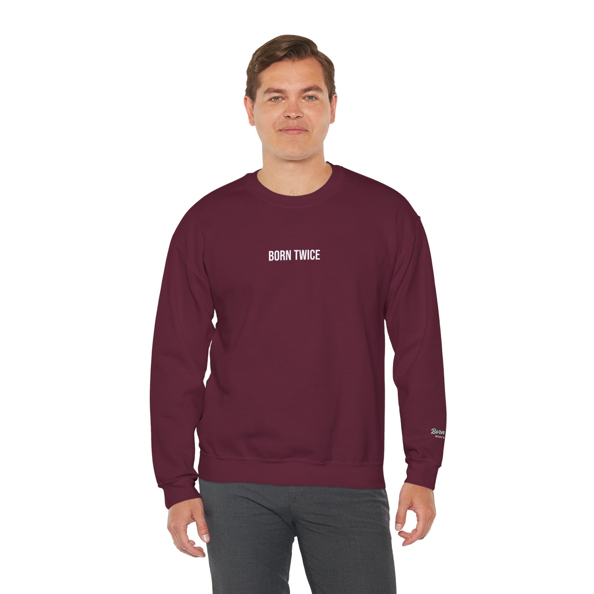 Born Twice (Small Logo) Crewneck Sweatshirt