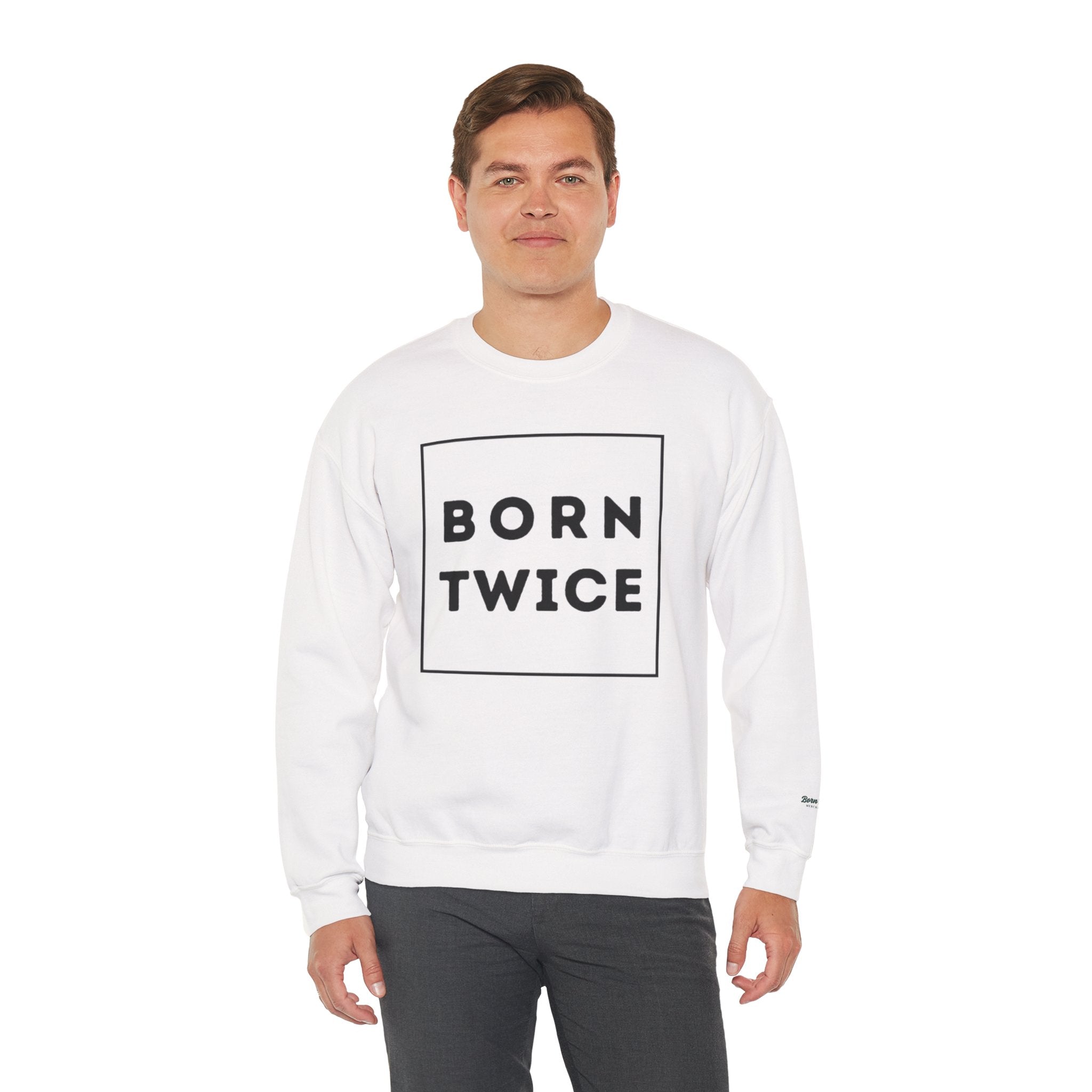 Born Twice Box Logo Crewneck