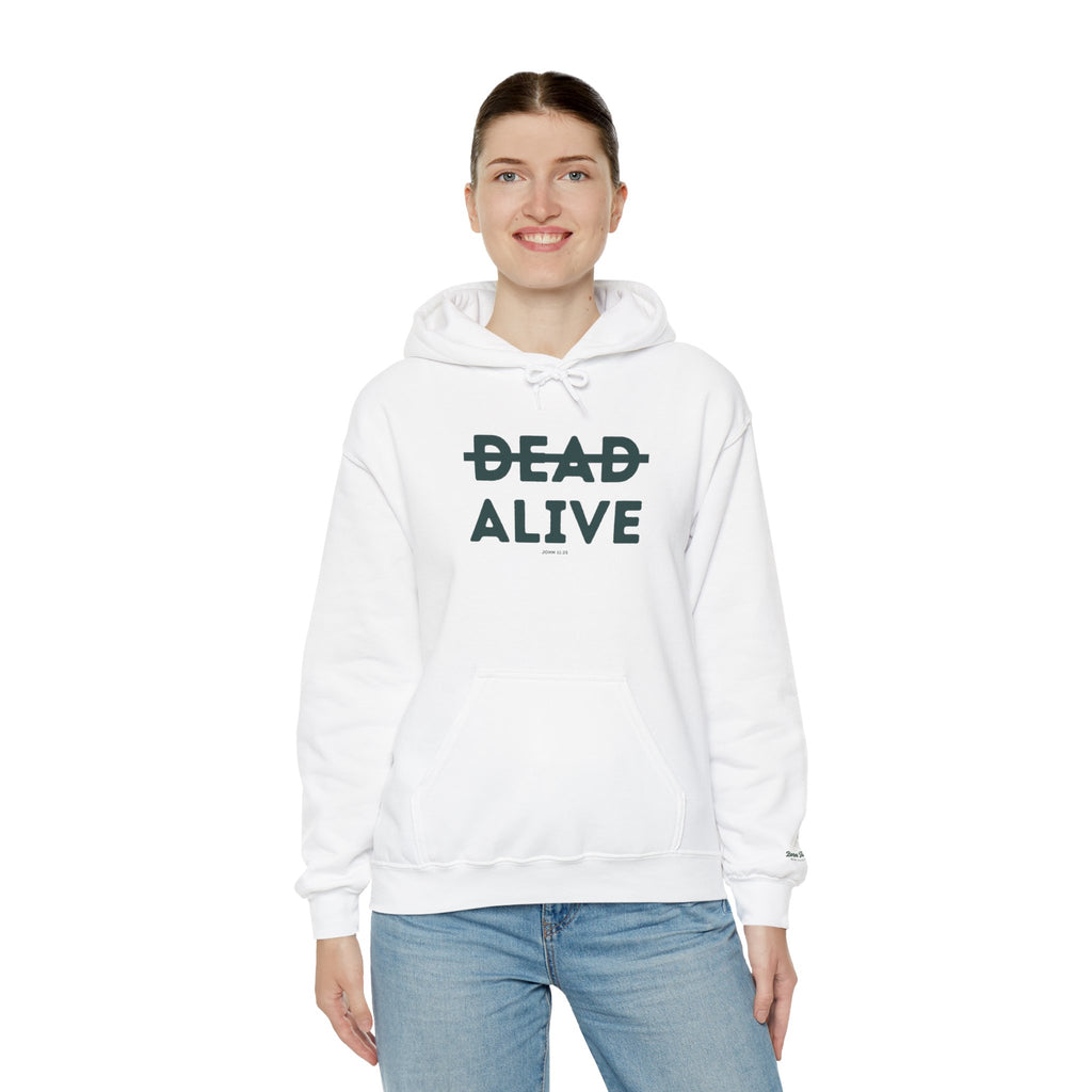 Not Dead But Alive (John 11:25) Christian Hoodie