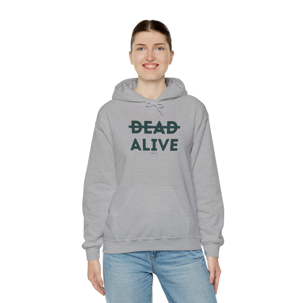 Not Dead But Alive (John 11:25) Christian Hoodie