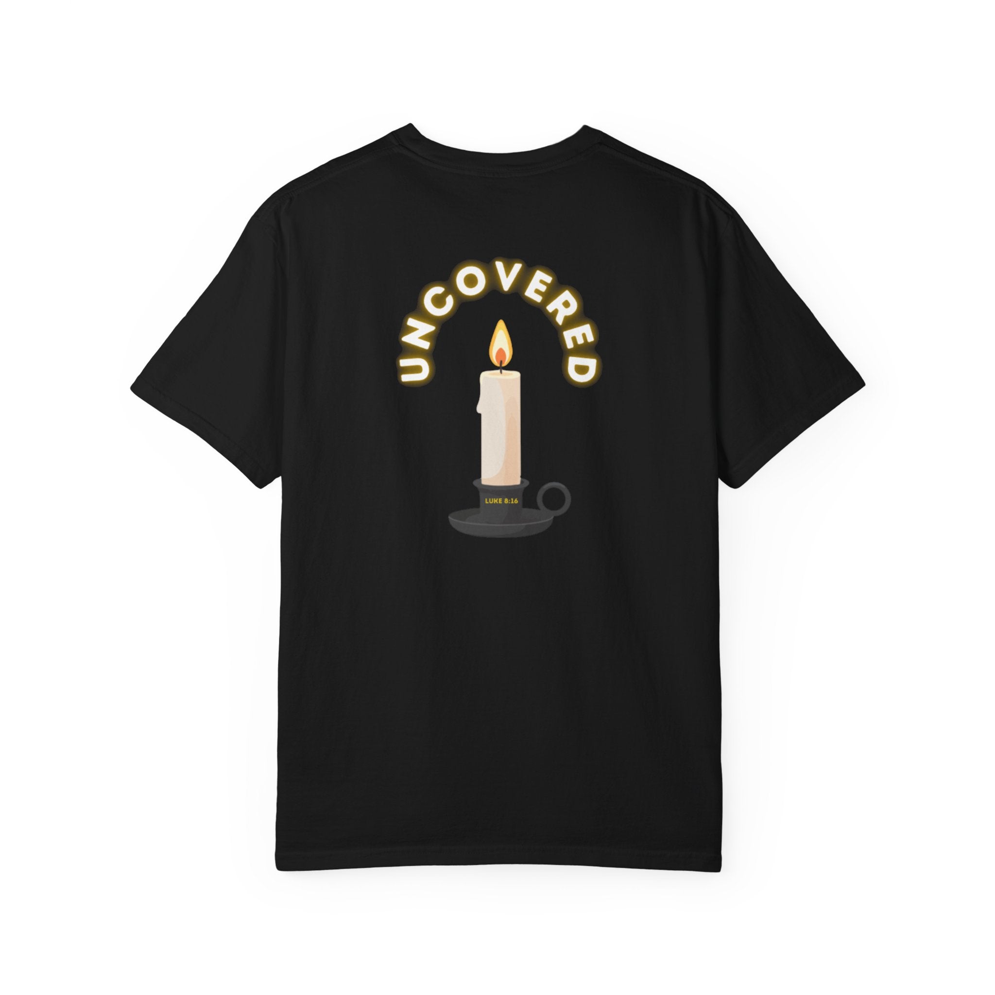 Candle Uncovered (Luke 8:16) Christian T-shirt
