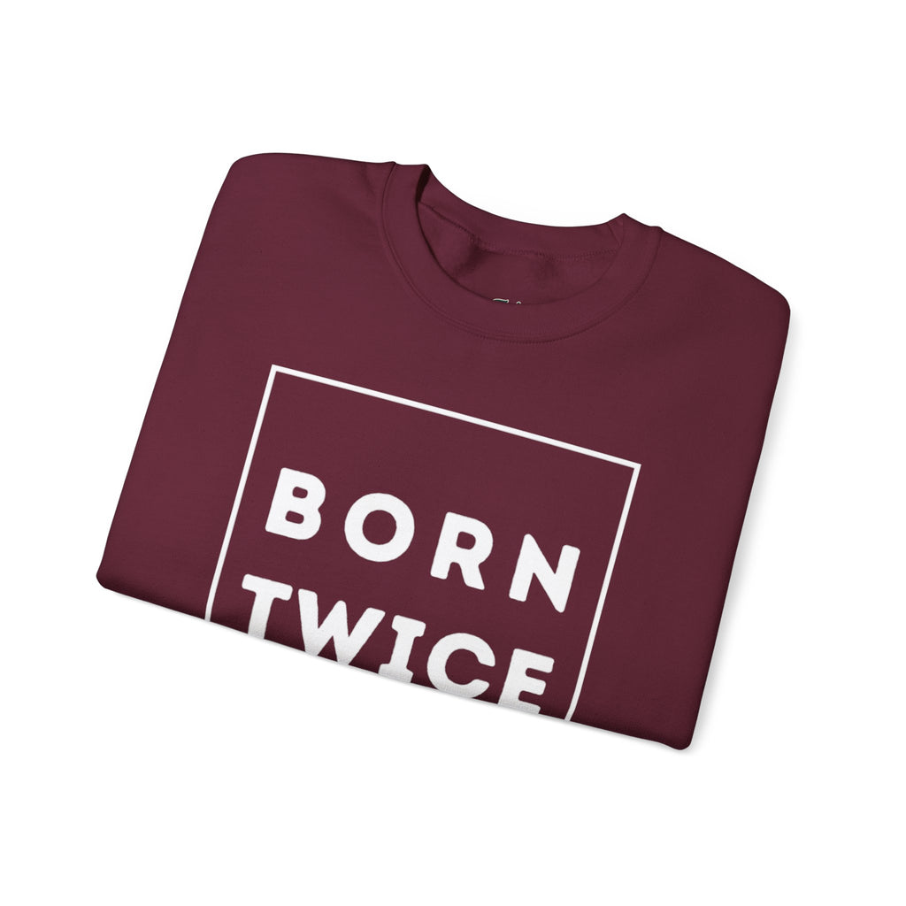 Born Twice Box Logo Crewneck