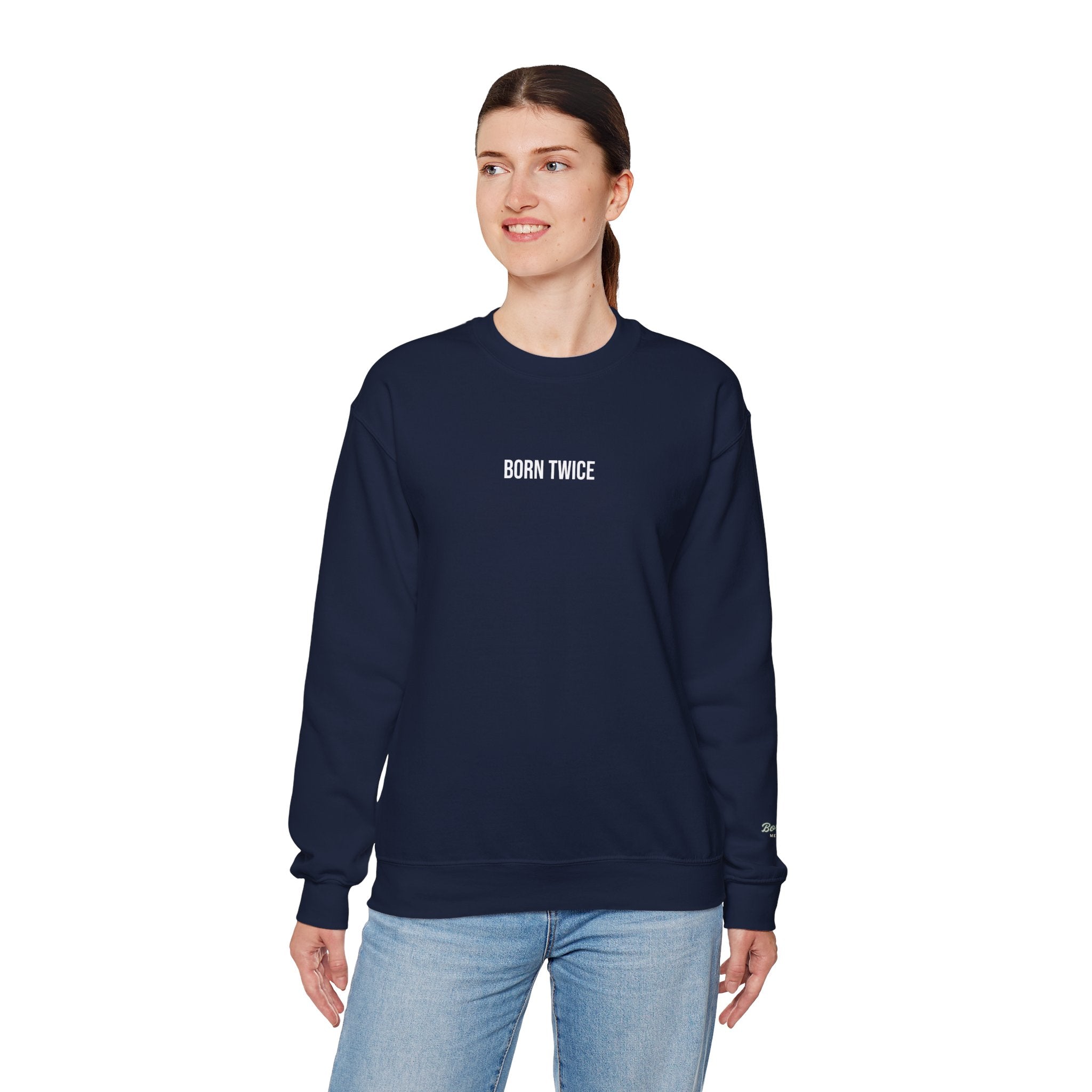 Born Twice (Small Logo) Crewneck Sweatshirt