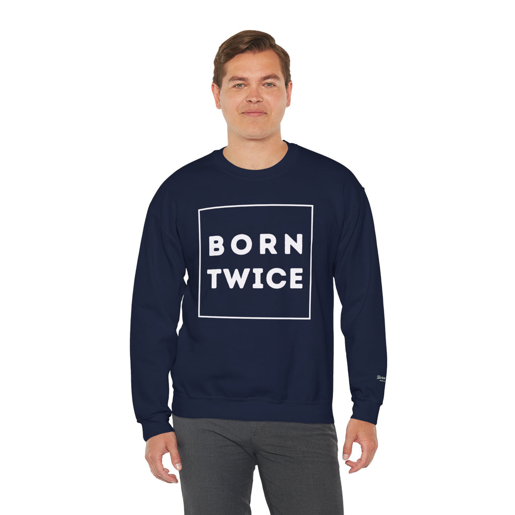 Born Twice Box Logo Crewneck