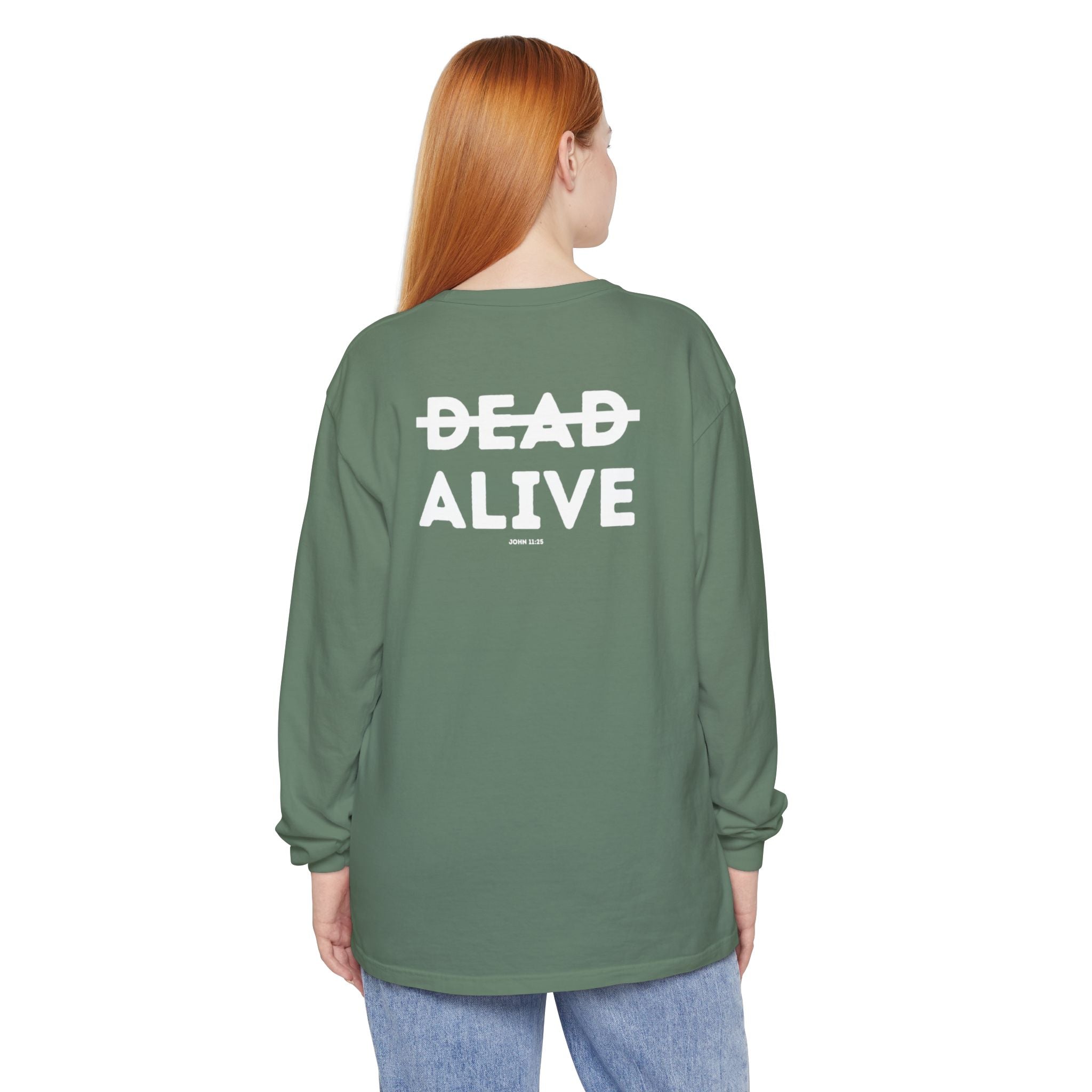 Dead Alive Graphic Long Sleeve T-Shirt — Minimal Front Logo