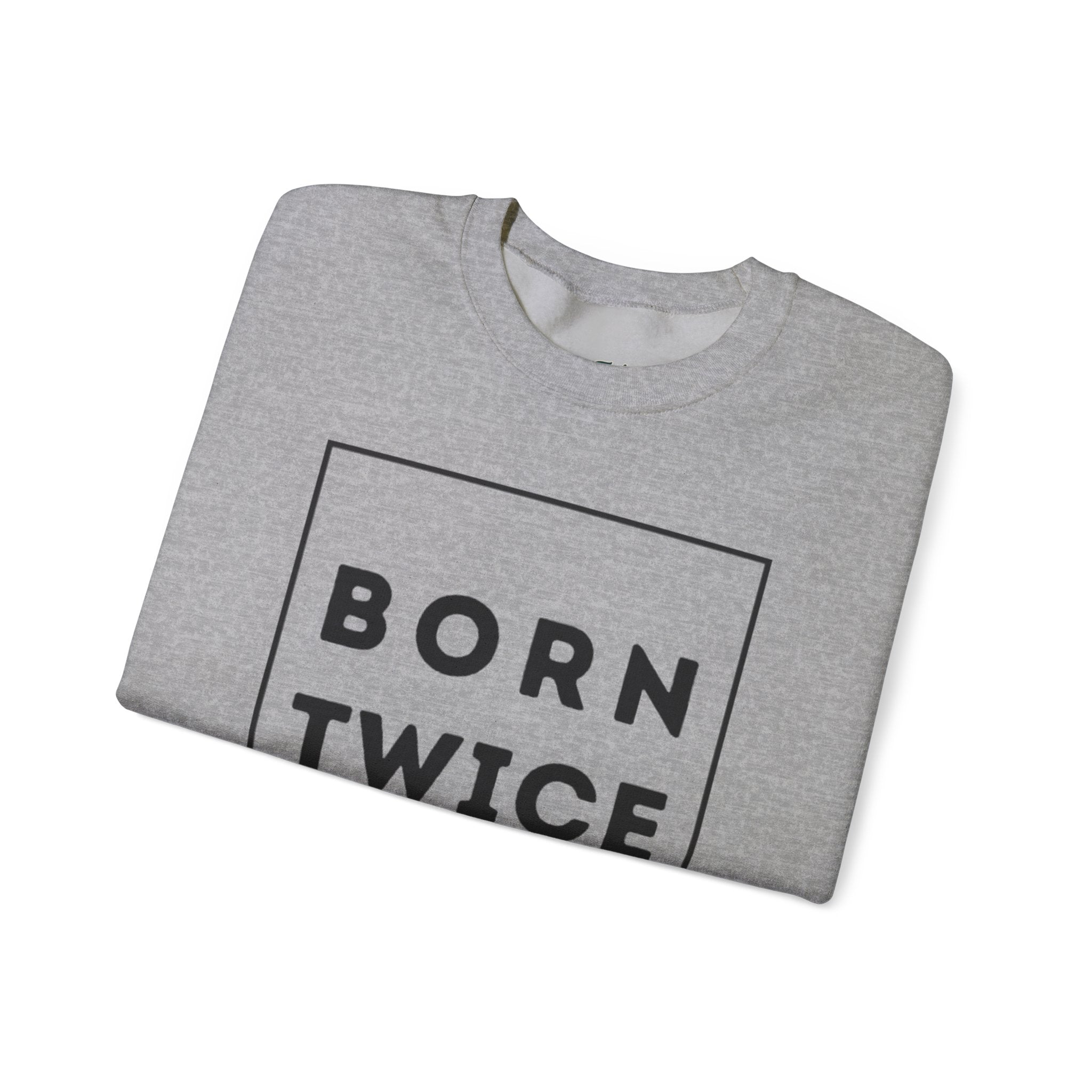 Born Twice Box Logo Crewneck
