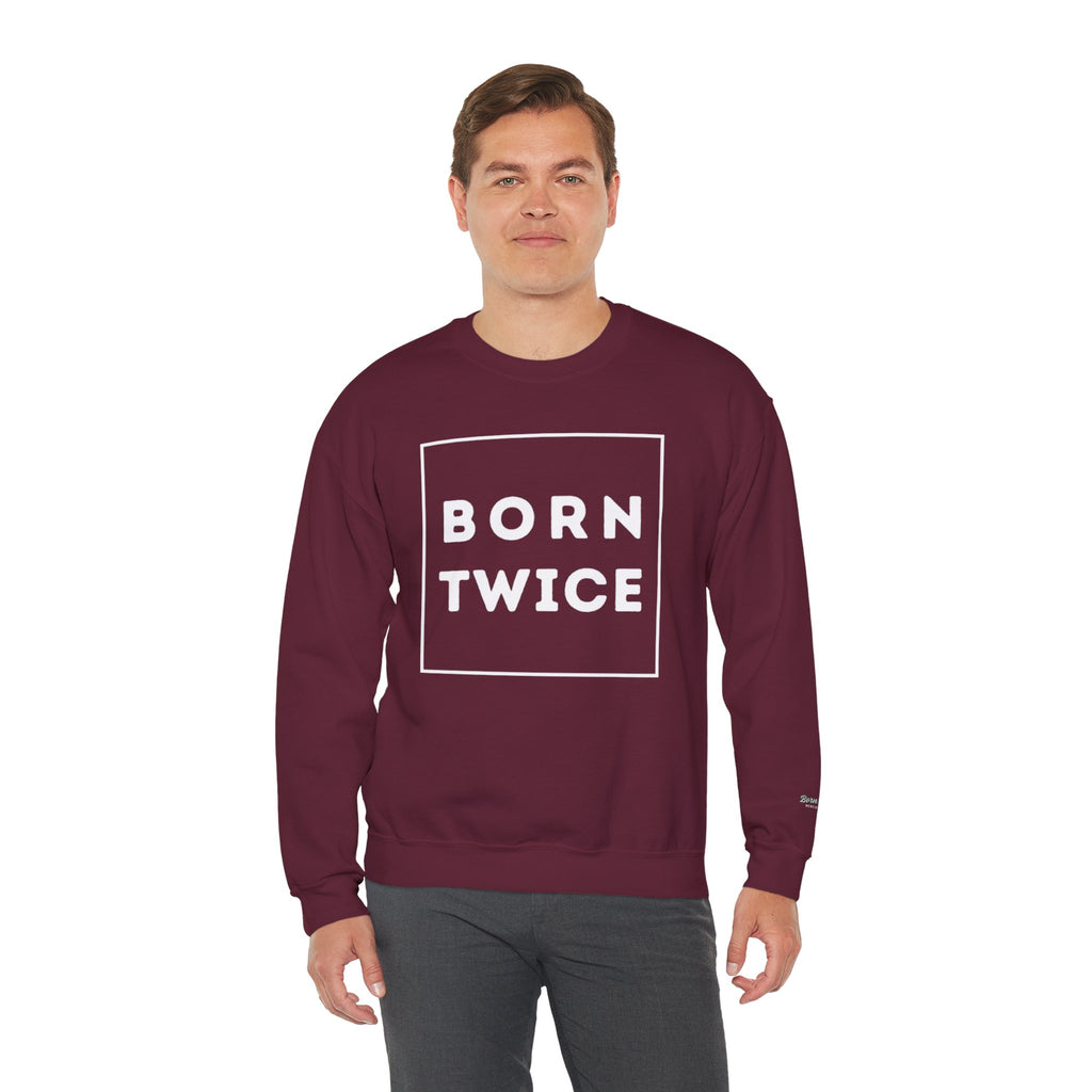 Born Twice Box Logo Crewneck
