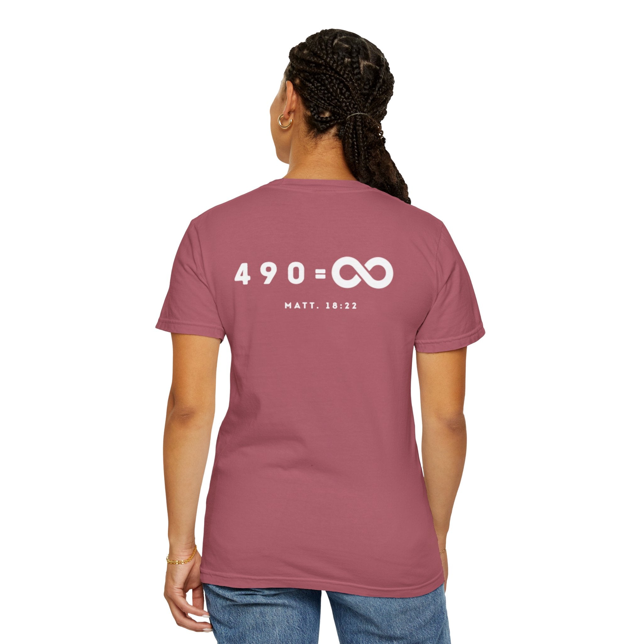 490= Infinity Shirt (Matthew 18:22)