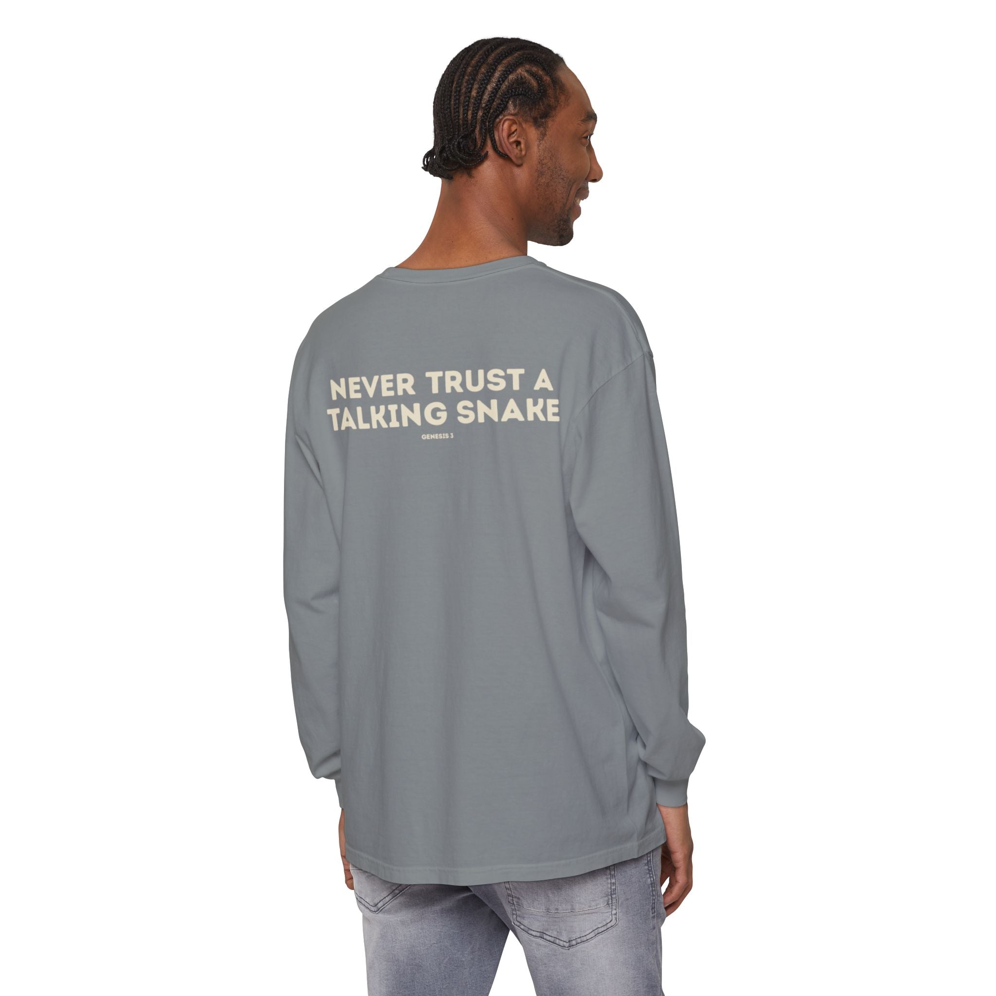 Never Trust a Talking Snake (Genesis 3) Long-Sleeved Shirt