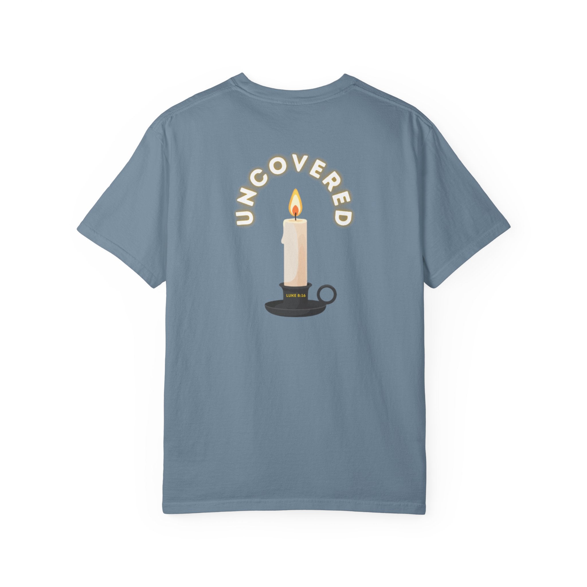 Candle Uncovered (Luke 8:16) Christian T-shirt