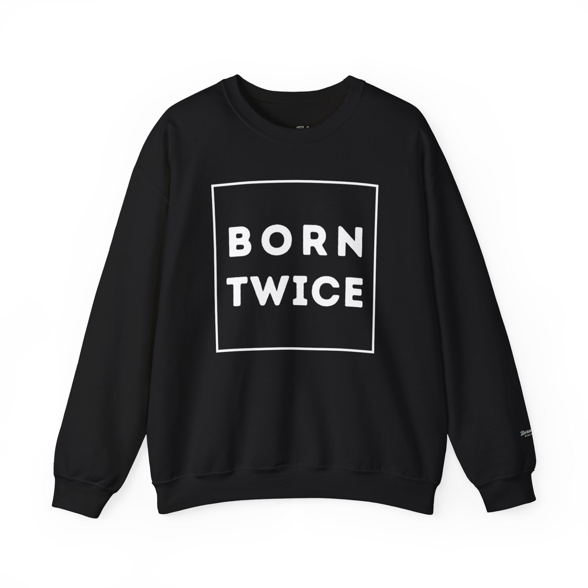 Born Twice Box Logo Crewneck