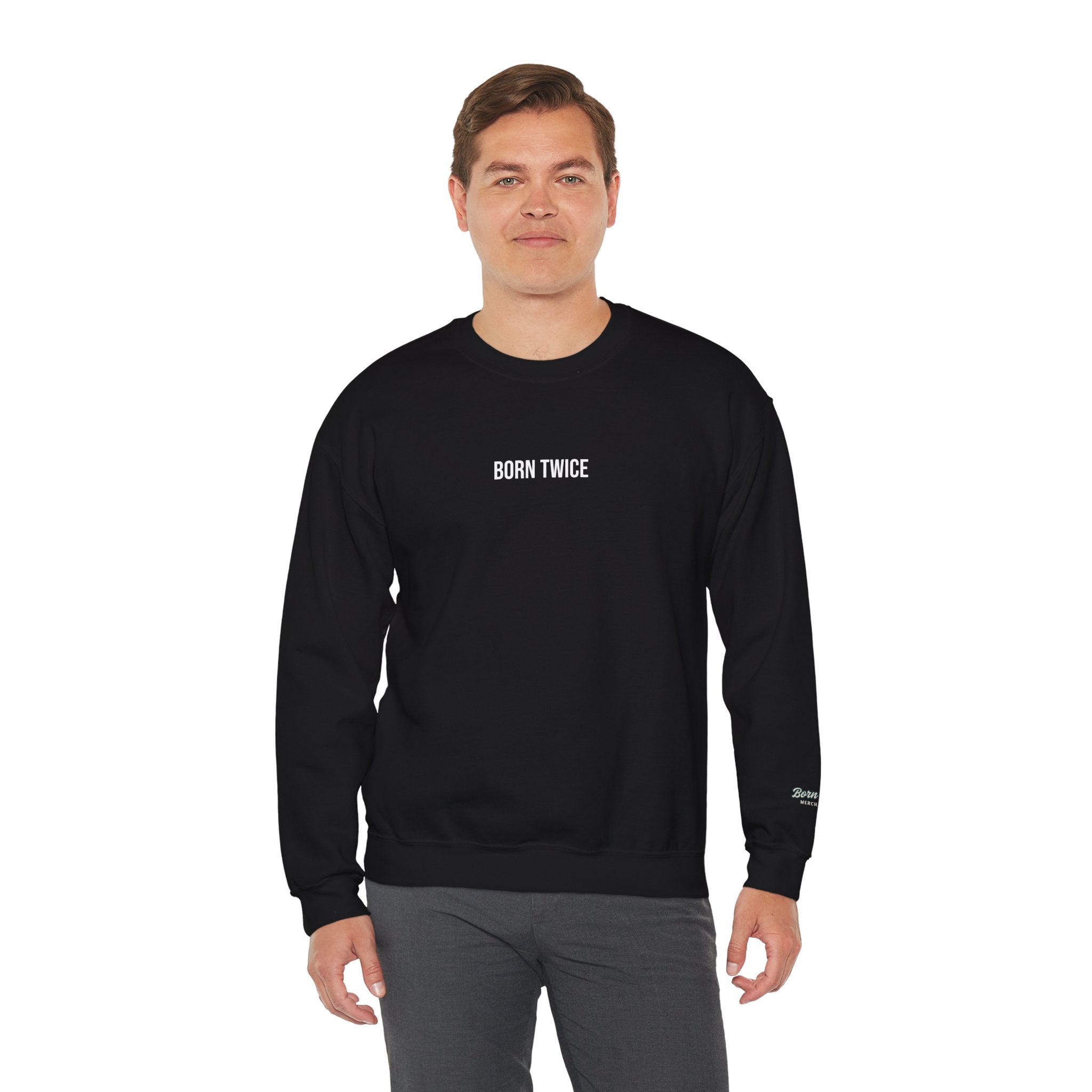 Born Twice (Small Logo) Crewneck Sweatshirt