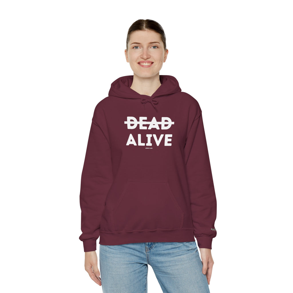 Not Dead But Alive (John 11:25) Christian Hoodie