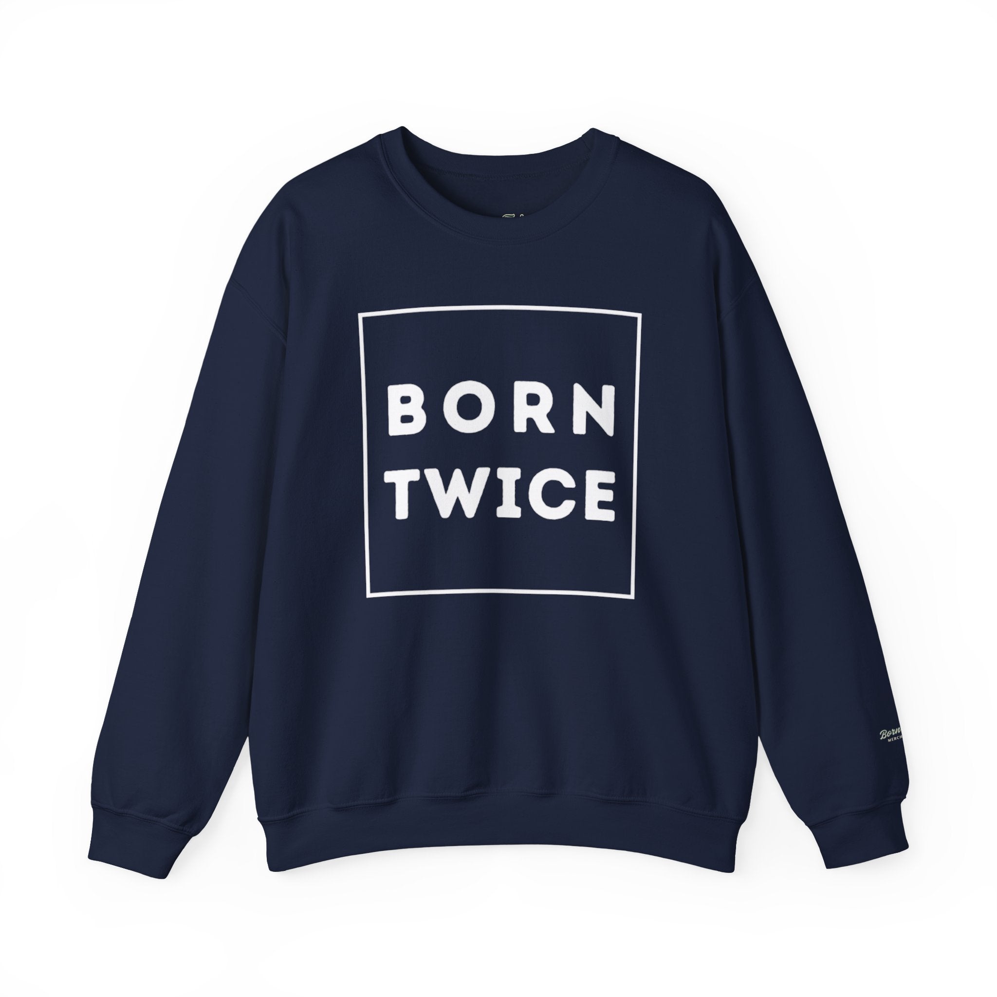 Born Twice Box Logo Crewneck