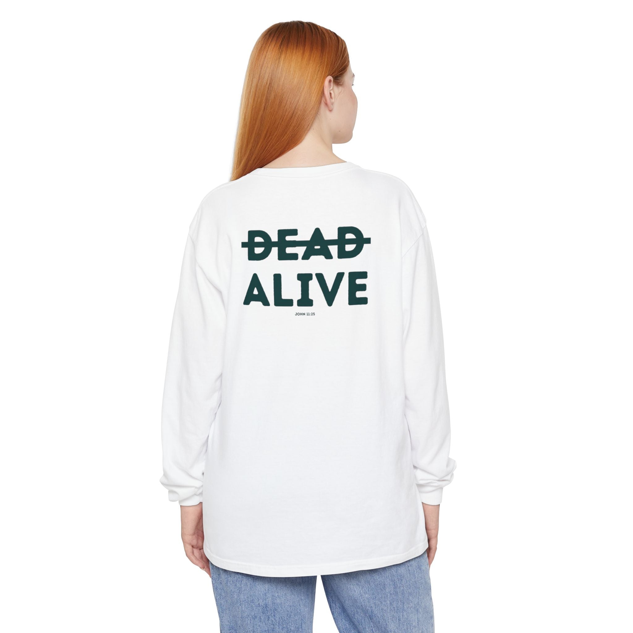 Dead Alive Graphic Long Sleeve T-Shirt — Minimal Front Logo