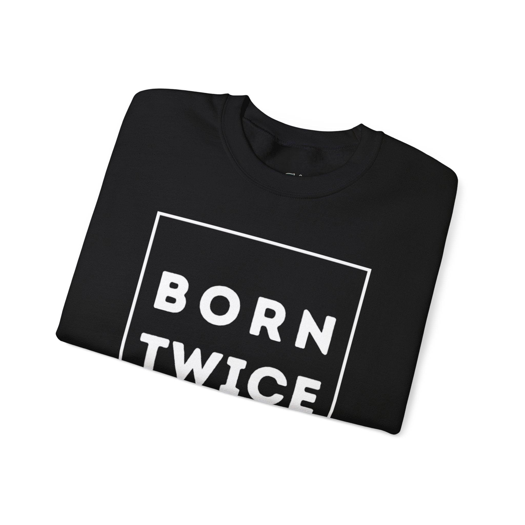 Born Twice Box Logo Crewneck