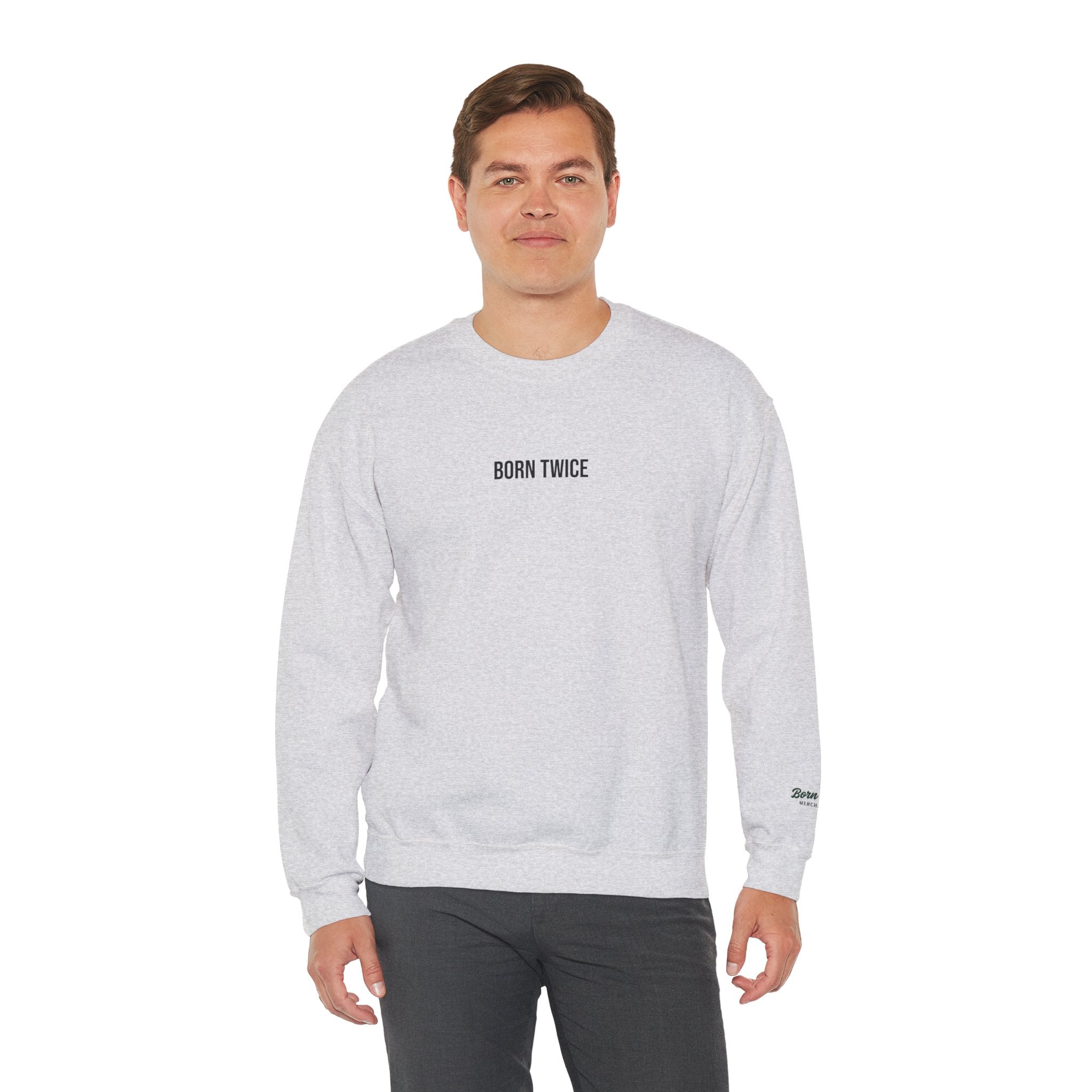 Born Twice (Small Logo) Crewneck Sweatshirt