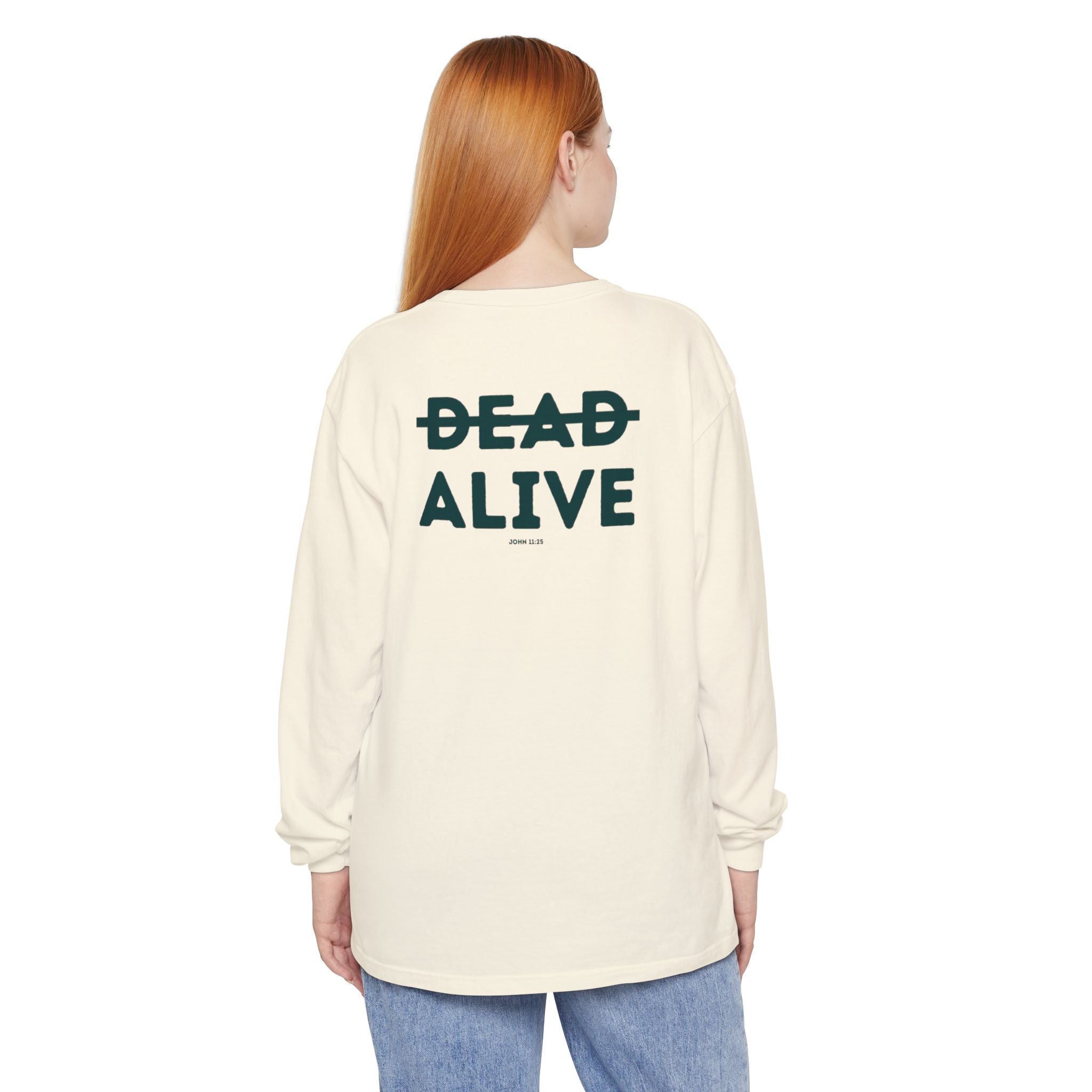 Dead Alive Graphic Long Sleeve T-Shirt — Minimal Front Logo