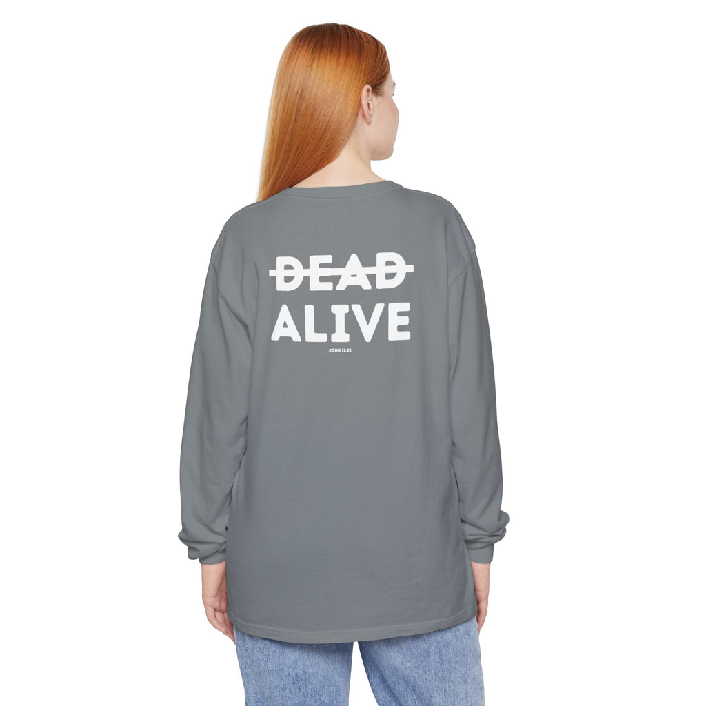 Dead Alive Graphic Long Sleeve T-Shirt — Minimal Front Logo