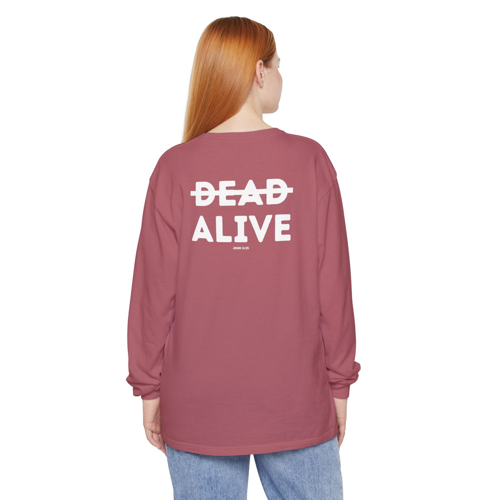 Dead Alive Graphic Long Sleeve T-Shirt — Minimal Front Logo