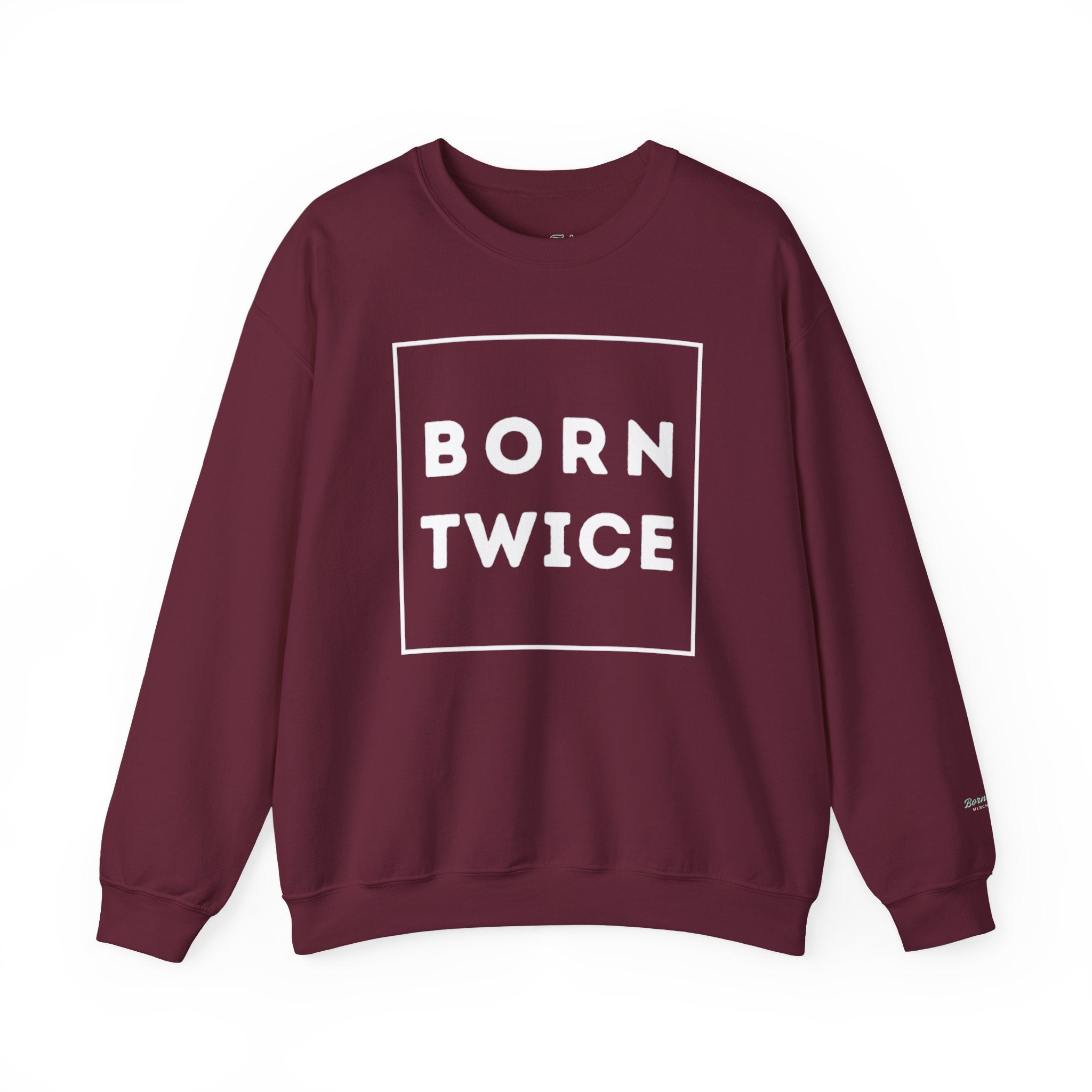Born Twice Box Logo Crewneck