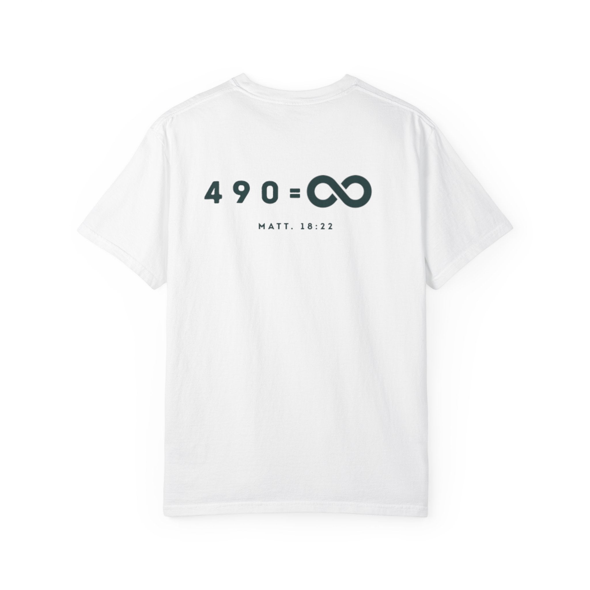 490= Infinity Shirt (Matthew 18:22) – Born Twice Merchandise