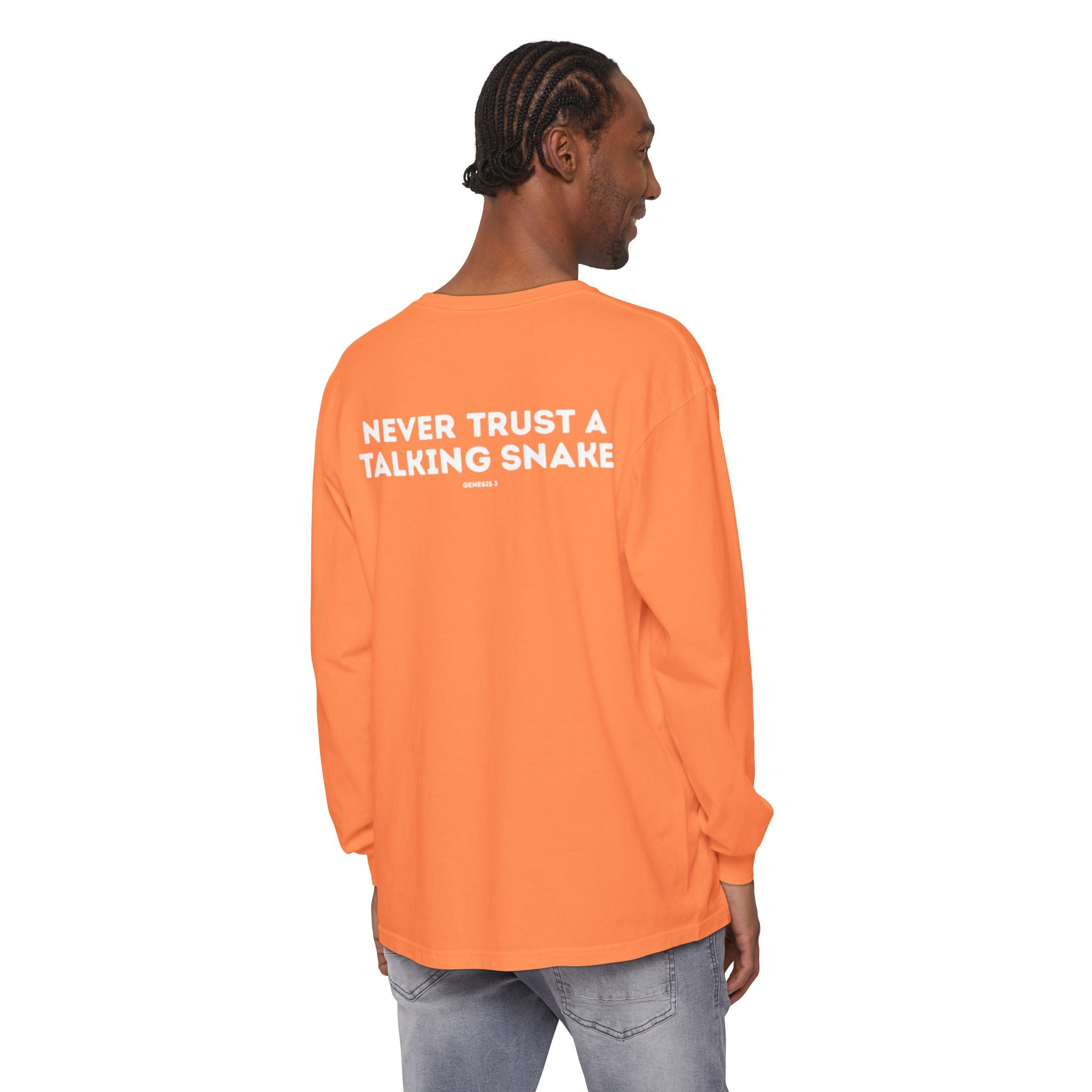 Never Trust a Talking Snake (Genesis 3) Long-Sleeved Shirt