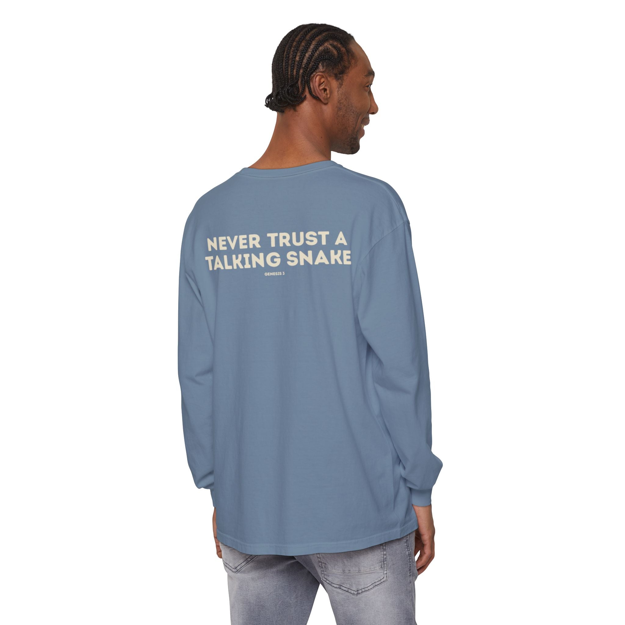 Never Trust a Talking Snake (Genesis 3) Long-Sleeved Shirt