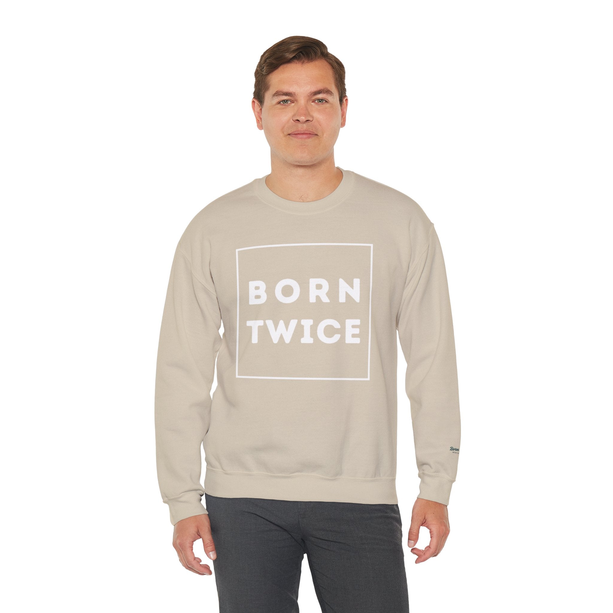 Born Twice Box Logo Crewneck