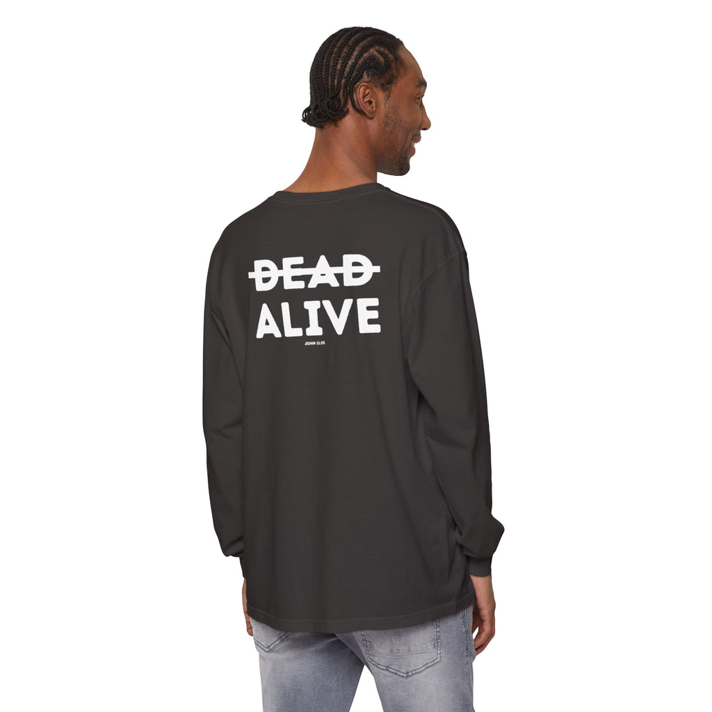 Dead Alive Graphic Long Sleeve T-Shirt — Minimal Front Logo