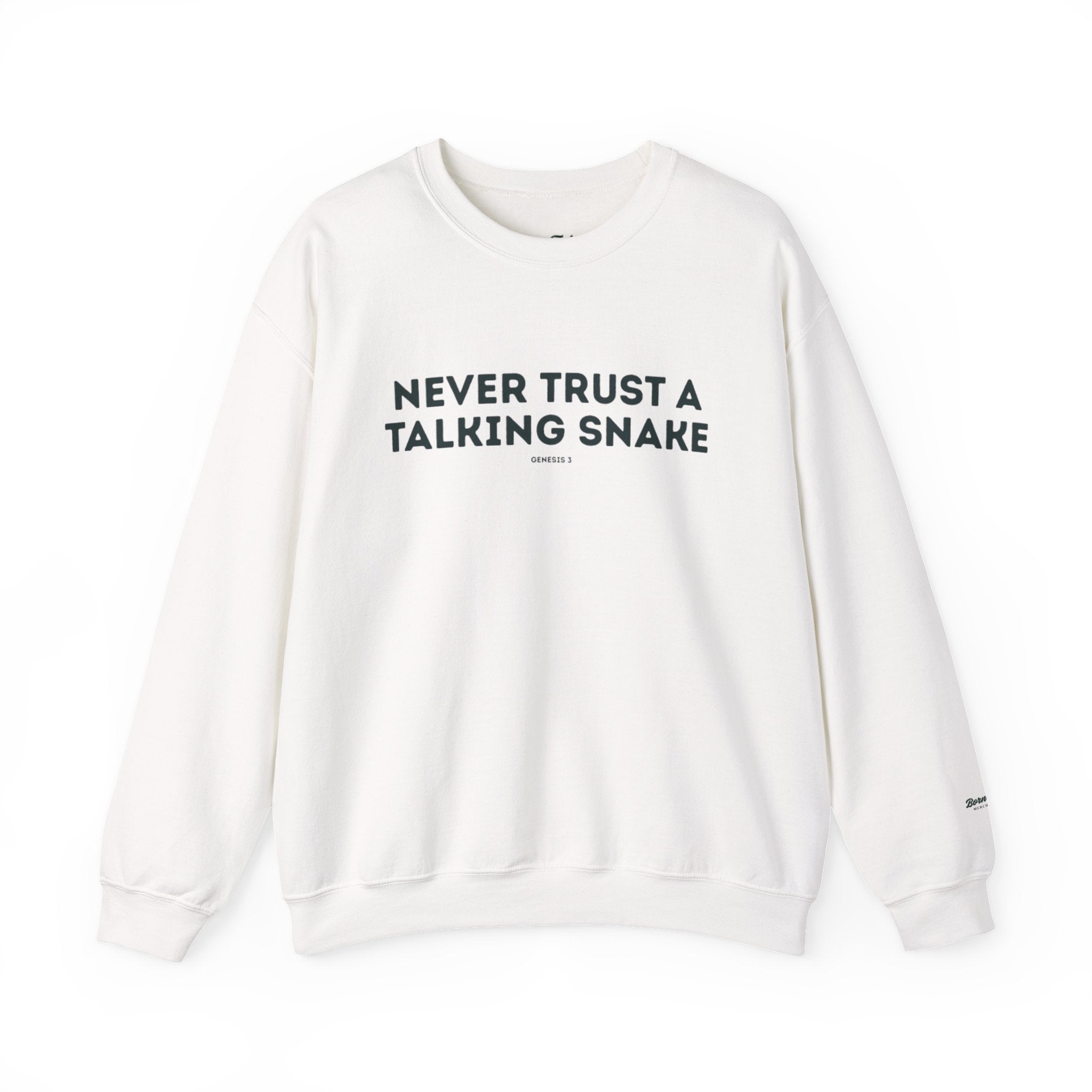 Never Trust a Talking Snake (Genesis 3) Christian Sweatshirt